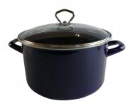 Schwerter Email Kochtopf 24cm blau 