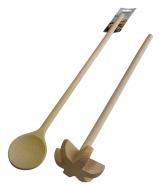 2er Set Holzquirl 50cm + Holzlöffel 50cm 