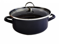 Schwerter Email Bratentopf 24cm blau 