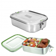 Lunchbox Edelstahl mit Trennsteg 