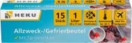 15 Gefrierbeutel 1L, mit Zip-Verschluss 