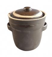 Gärtopf Steinzeugtopf 3l mit Deckel 