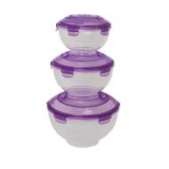 Salatschüssel-Set 3-tlg. mit Tragegriff 