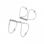 4 Stück Rouladenklammern  Edelstahl 