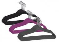 10 St. Kleiderbügel  Kunststoff beflockt 