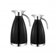 Isolierkannen-Set 1,0+1,5l schwarz 