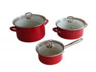 Topfserie Schwerter Email Chantal rot wählen Sie bitte