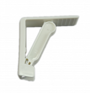 Tischtuchklammer mit Feder weiß 