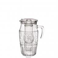 Glaskrug m. Eiseinsatz + Deckel 