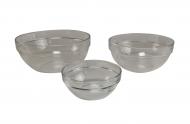 Arcoroc-Schüsselsatz 14, 20, 23cm  3tlg 