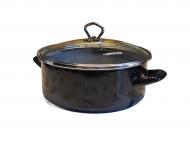 Schwerter Email Bratentopf 24cm schwarz 