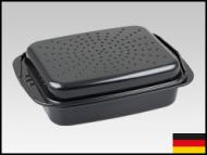 Aroma-Bräter m.Deckel Emaille 39x28x7cm 