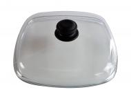 SIMAX Glasdeckel 26x26cm mit Knopf 