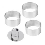 Dessertring 2-er Set mit Ausdrückhilfe 