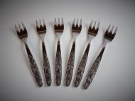 ABS  6 Stück Kuchengabeln "Diana" 18/10 