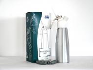 LISS Sahnegerät  0,5l silber + 10Kapseln 