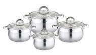 Topfset 8-tlg  Edelstahl Induktion 