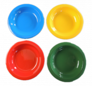 Waca Teller, flach 235mm Melamin blau 