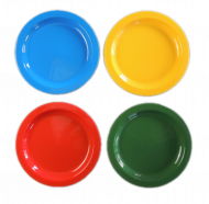 Waca Teller,flach 215mm PP blau 